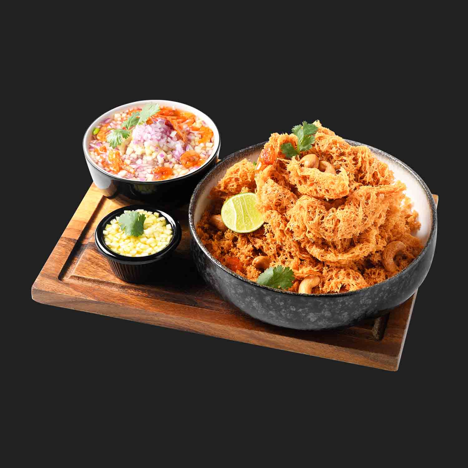 ยำแซลมอนฟู